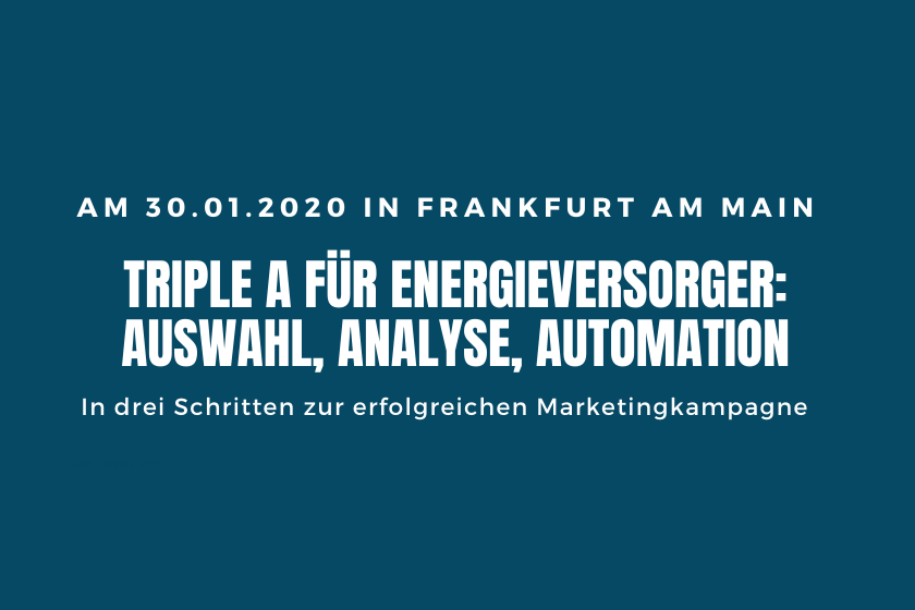 Event Frankfurt - Marketing Automation für Energieversorger